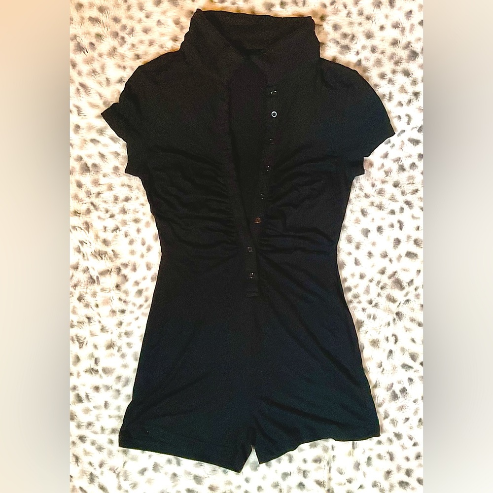 Shein shorts style romper button up